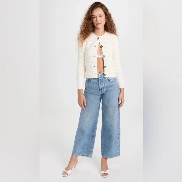 ba&sh Cream Button-Up Cardigan - Picture 6 of 15